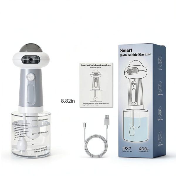 SpuotFan Electric Foaming Shampoo Dispenser UFO Pet Bath-5