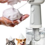 SpuotFan Electric Foaming Shampoo Dispenser UFO Pet Bath-0