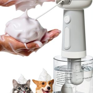SpuotFan Electric Foaming Shampoo Dispenser UFO Pet Bath-0