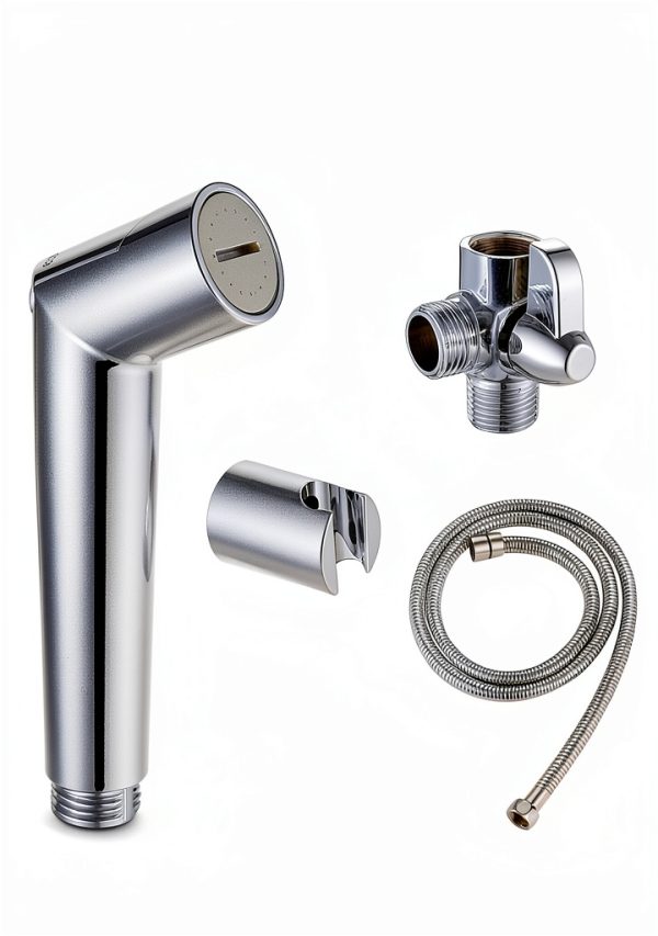 Sumerain Pet Shower Sprayer Chrome Brass Wall Mount Dog Bath-5