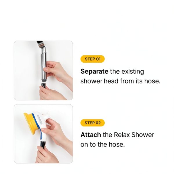 BMSMILE Pet Water Brush Shower Head Quiet Splash Free-7