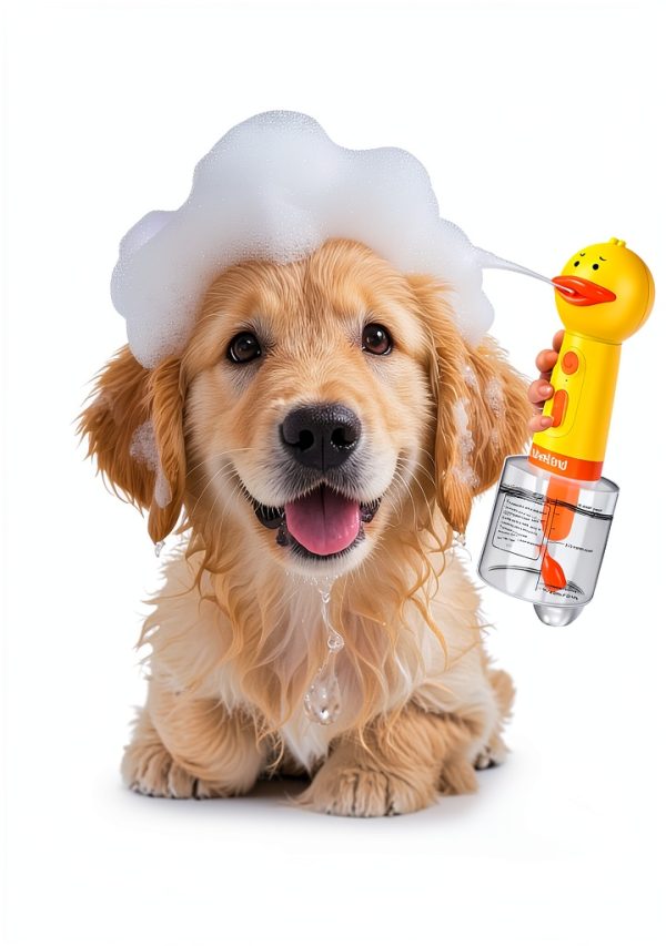 Urstand Electric Dog Shampoo Foamer IPX7 Waterproof Pet Bath-7