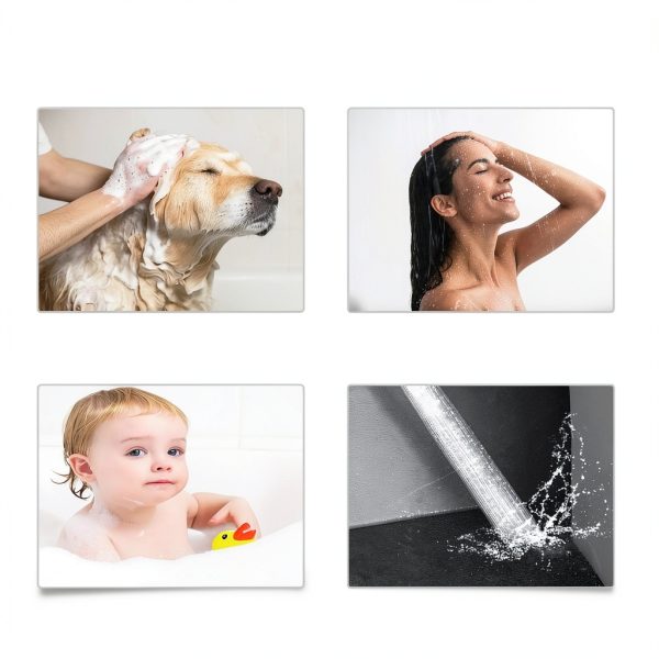 AWXYG Dog Shower Attachment High Pressure 4 Modes Pet-5