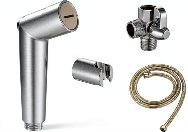 Sumerain Pet Shower Sprayer Chrome Brass Wall Mount Dog Bath-0